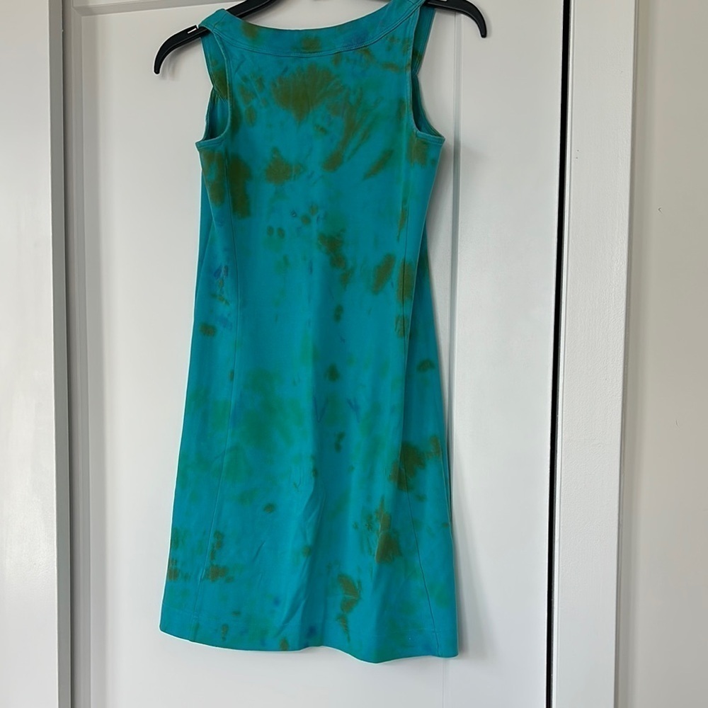 NY &Co Blue Tie-Dye Sleeveless Dress xs - Picture 5 of 5